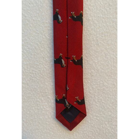 Chipp Kennel Club Australian Shepherd Neck Tie 100% Silk Red EUC 3.25”Wx60”L - Picture 4 of 6